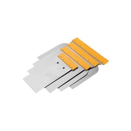 Tolsen 4pc Wall Scraper Set 2, 3, 4, 5, Steel Fine Polished Finish with Plastic Handle 40008